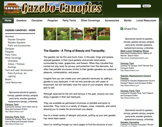Gazebo Canopies