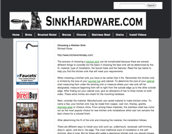 Sink Hardware